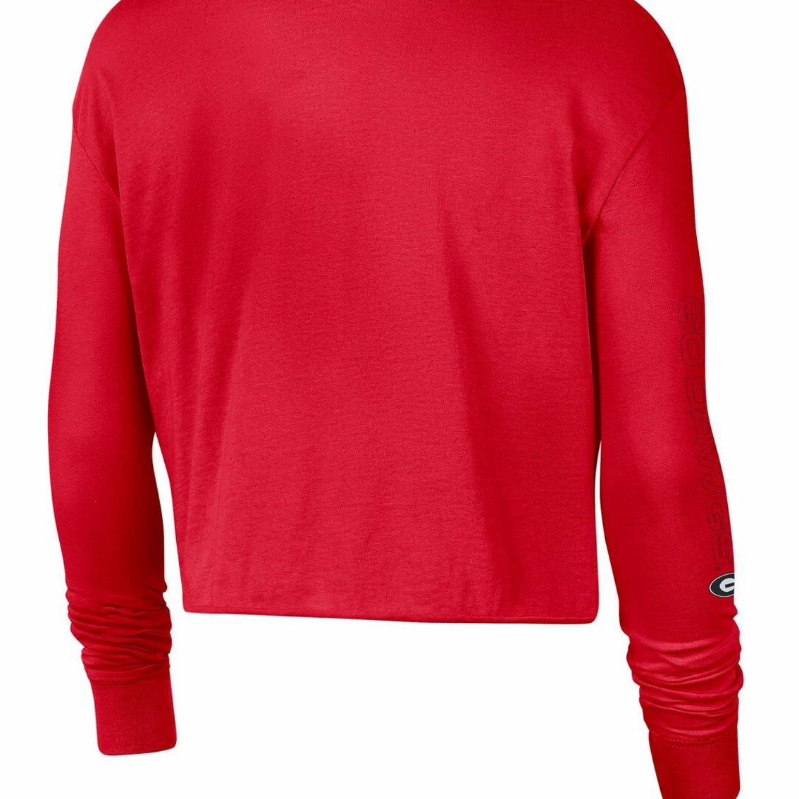 Women's Nike Red Georgia Bulldogs 2-Hit Cropped Long Sleeve T-Shirt 4 Women's Nike Red Georgia Bulldogs 2-Hit Cropped Long Sleeve T-Shirt - Image 4