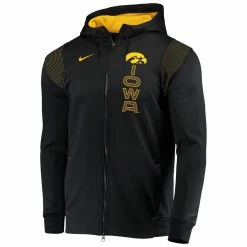 Nike Men's Black Iowa Hawkeyes 2021 Sideline Performance Full-Zip Hoodie -Nike Sales DSCO1136762404 1007 ALT2