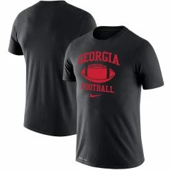 Nike Men's Black Georgia Bulldogs Big & Tall Football Legend Performance T-Shirt