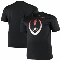 Nike Men's Black Georgia Bulldogs Big & Tall Legend Football Icon Performance T-Shirt