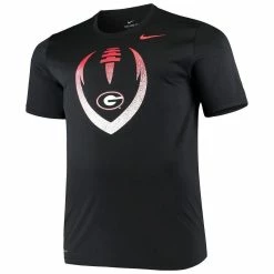 Nike Men's Black Georgia Bulldogs Big & Tall Legend Football Icon Performance T-Shirt -Nike Sales DSCO1136769081 1007 ALT2