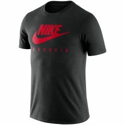 Men's Nike Black Georgia Bulldogs Essential Futura T-Shirt -Nike Sales DSCO1136769848 1007 ALT2