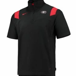 Nike Men's Black Georgia Bulldogs 2021 Coaches Short Sleeve Quarter-Zip Jacket 6 Nike Men's Black Georgia Bulldogs 2021 Coaches Short Sleeve Quarter-Zip Jacket -Nike Sales DSCO1136772472 1007 ALT2