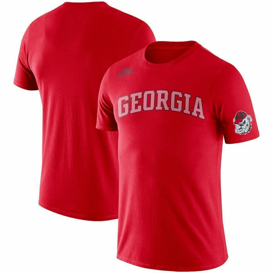 Nike Men's Red Georgia Bulldogs Basketball Retro 2-Hit T-Shirt 2 Nike Men's Red Georgia Bulldogs Basketball Retro 2-Hit T-Shirt - Image 2