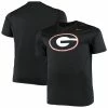 Nike Men's Black Georgia Bulldogs Big & Tall Legend Primary Logo Performance T-Shirt