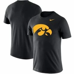 Nike Men's Black Iowa Hawkeyes Big & Tall Legend Primary Logo Performance T-Shirt