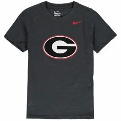 Nike Youth Anthracite Georgia Bulldogs Cotton Logo T-Shirt