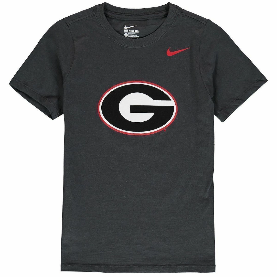 Nike Youth Anthracite Georgia Bulldogs Cotton Logo T-Shirt 1 Nike Youth Anthracite Georgia Bulldogs Cotton Logo T-Shirt