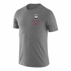 Nike Men's Heathered Gray Georgia Bulldogs Mascot Logo Stack Legend Performance T-Shirt -Nike Sales DSCO1137454401 1927 ALT2
