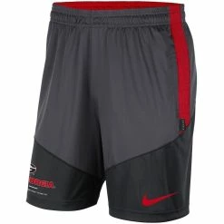 Men's Nike Charcoal/Black Georgia Bulldogs Team Performance Knit Shorts -Nike Sales DSCO1137485493 CKZW ALT2