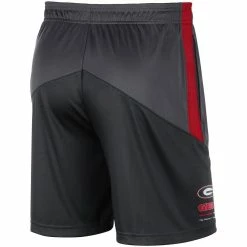 Men's Nike Charcoal/Black Georgia Bulldogs Team Performance Knit Shorts -Nike Sales DSCO1137485493 CKZW ALT3