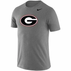 Nike Men's Heathered Gray Georgia Bulldogs School Logo Legend Performance T-Shirt -Nike Sales DSCO1137485837 1927 ALT2