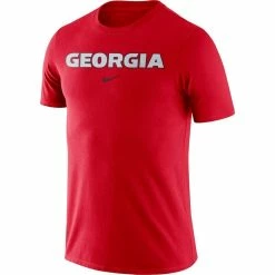 Nike Men's Red Georgia Bulldogs Essential Wordmark T-Shirt -Nike Sales DSCO1139535341 2910 ALT2
