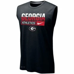 Nike Men's Black Georgia Bulldogs Wordmark Drop Legend Performance Tank Top -Nike Sales DSCO1140607797 1007 ALT2