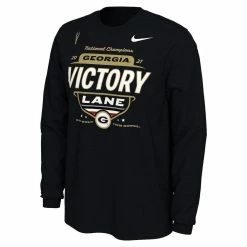 Nike Men's Black Georgia Bulldogs College Football Playoff 2021 National S Locker Room Long Sleeve T-Shirt -Nike Sales DSCO1140609902 1007 ALT2