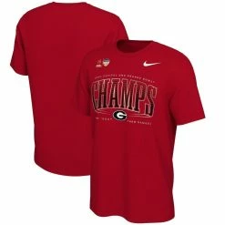 Nike Men's Red Georgia Bulldogs College Football Playoff 2021 Orange Bowl S Locker Room T-Shirt