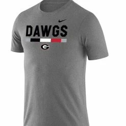 Nike Men's Heathered Gray Georgia Bulldogs Team DNA Legend Performance T-Shirt -Nike Sales DSCO1141388045 1927 ALT2