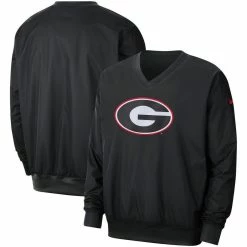 Men's Nike Black Georgia Bulldogs Stadium Pullover Windbreaker