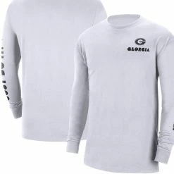 Nike Men's White Georgia Bulldogs Heritage Max 90 Long Sleeve T-Shirt