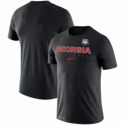 Nike Men's Black Georgia Bulldogs Football Practice Legend Performance T-Shirt