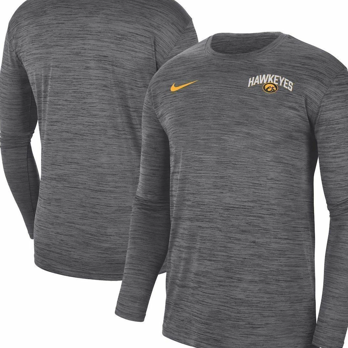 Nike Men's Black Iowa Hawkeyes Sideline Game Day Velocity Performance Long Sleeve T-Shirt 1 Nike Men's Black Iowa Hawkeyes Sideline Game Day Velocity Performance Long Sleeve T-Shirt