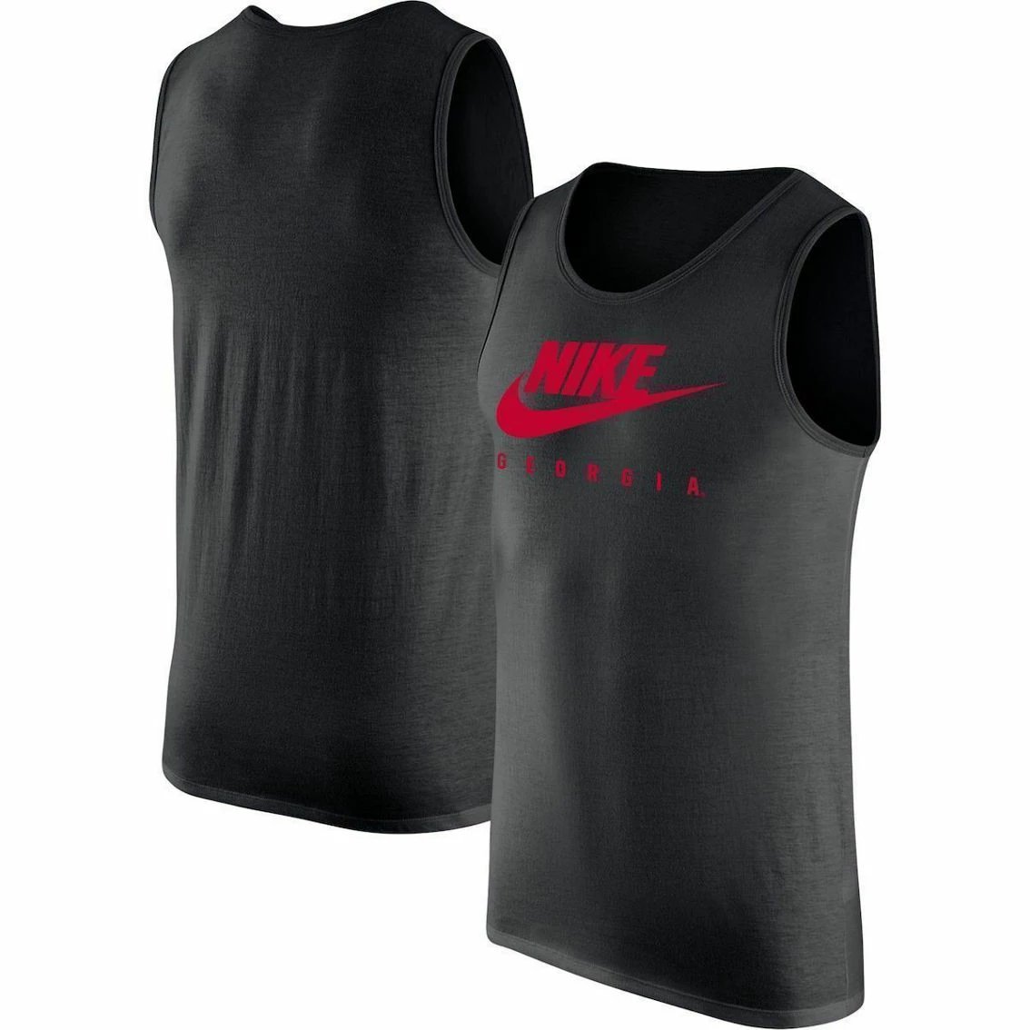 Nike Men's Black Georgia Bulldogs Futura Performance Scoop Neck Tank Top 2 Nike Men's Black Georgia Bulldogs Futura Performance Scoop Neck Tank Top - Image 2