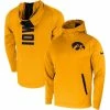 Nike Men's Gold Iowa Hawkeyes 2-Hit Performance Pullover Hoodie