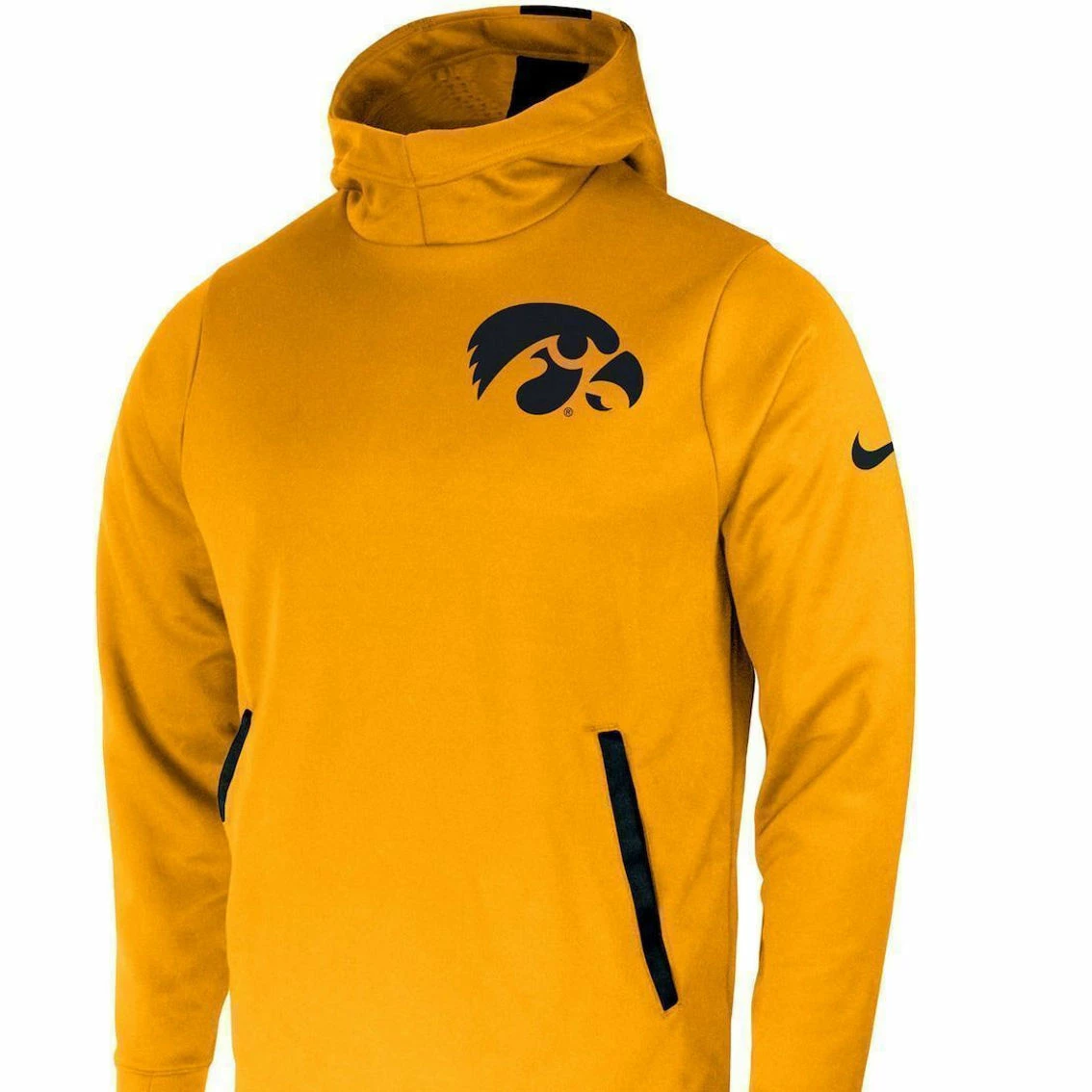 Nike Men's Gold Iowa Hawkeyes 2-Hit Performance Pullover Hoodie 3 Nike Men's Gold Iowa Hawkeyes 2-Hit Performance Pullover Hoodie - Image 3