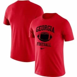 Nike Men's Red Georgia Bulldogs Retro Football Lockup Legend Performance T-Shirt
