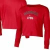 Nike Women's Red Georgia Bulldogs Est. Cropped Long Sleeve T-Shirt