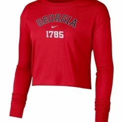 Nike Women's Red Georgia Bulldogs Est. Cropped Long Sleeve T-Shirt 6 Nike Women's Red Georgia Bulldogs Est. Cropped Long Sleeve T-Shirt -Nike Sales DSCO1148305323 2910 ALT2