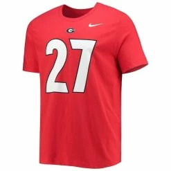 Nike Men's Nick Chubb Red Georgia Bulldogs Alumni Name & Number Team T-Shirt -Nike Sales DSCO1148307806 2910 ALT2