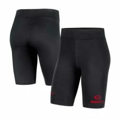 Women's Nike Black Georgia Bulldogs Essential Tri-Blend Bike Shorts
