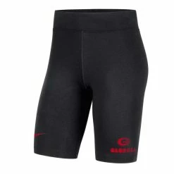 Women's Nike Black Georgia Bulldogs Essential Tri-Blend Bike Shorts -Nike Sales DSCO1148310843 1007 ALT2