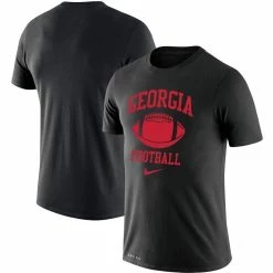 Nike Men's Black Georgia Bulldogs Retro Football Lockup Legend Performance T-Shirt