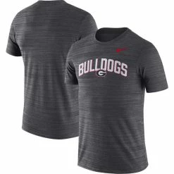Nike Men's Black Georgia Bulldogs 2022 Game Day Sideline Velocity Performance T-Shirt