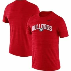 Nike Sales 5 Nike Men's Red Georgia Bulldogs 2022 Game Day Sideline Velocity Performance T-Shirt
