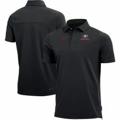 Nike Men's Heathered Black Georgia Bulldogs 2022 Coach Performance Polo