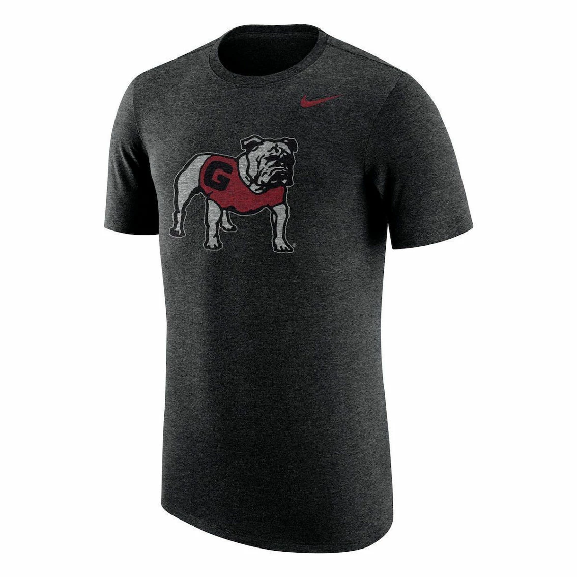 Nike Men's Heathered Black Georgia Bulldogs Vintage Logo Tri-Blend T-Shirt 3 Nike Men's Heathered Black Georgia Bulldogs Vintage Logo Tri-Blend T-Shirt - Image 3