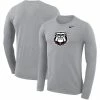 Nike Men's Heathered Gray Georgia Bulldogs Secondary School Logo Legend Performance Long Sleeve T-Shirt