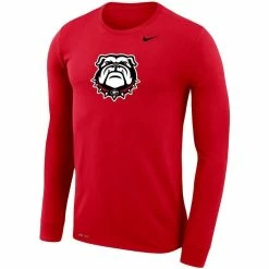 Nike Men's Red Georgia Bulldogs Secondary School Logo Legend Performance Long Sleeve T-Shirt -Nike Sales DSCO1148322571 2910 ALT2