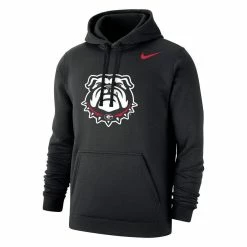 Nike Men's Black Georgia Bulldogs Logo Club Pullover Hoodie -Nike Sales DSCO1151030698 1007 ALT2