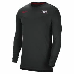 Men's Nike Black Georgia Bulldogs 2022 Coach Performance Long Sleeve V-Neck T-Shirt -Nike Sales DSCO1151064177 1007 ALT2