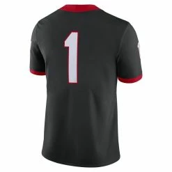 Nike Men's #1 Black Georgia Bulldogs Alternate Game Jersey 7 Nike Men's #1 Black Georgia Bulldogs Alternate Game Jersey -Nike Sales DSCO1152705725 1007 ALT3
