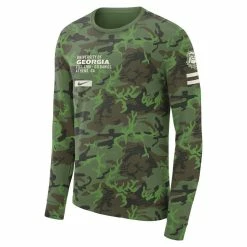 Nike Men's Camo Georgia Bulldogs Military Long Sleeve T-Shirt -Nike Sales DSCO1153009287 BGrd ALT2
