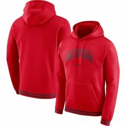 Nike Men's Red Georgia Bulldogs Sketch Retro Pullover Hoodie