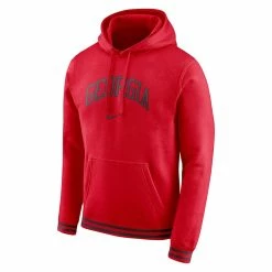 Nike Men's Red Georgia Bulldogs Sketch Retro Pullover Hoodie -Nike Sales DSCO1153013702 2910 ALT2