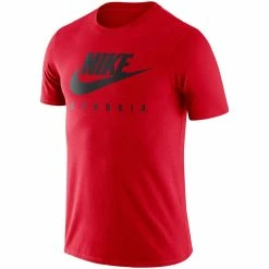 Nike Men's Red Georgia Bulldogs Essential Futura T-Shirt -Nike Sales DSCO1153014283 2910 ALT2