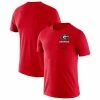 Nike Men's Red Georgia Bulldogs Team Practice Performance T-Shirt