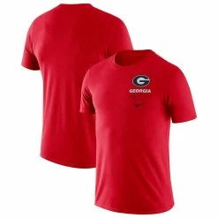 Nike Men's Red Georgia Bulldogs Team Practice Performance T-Shirt